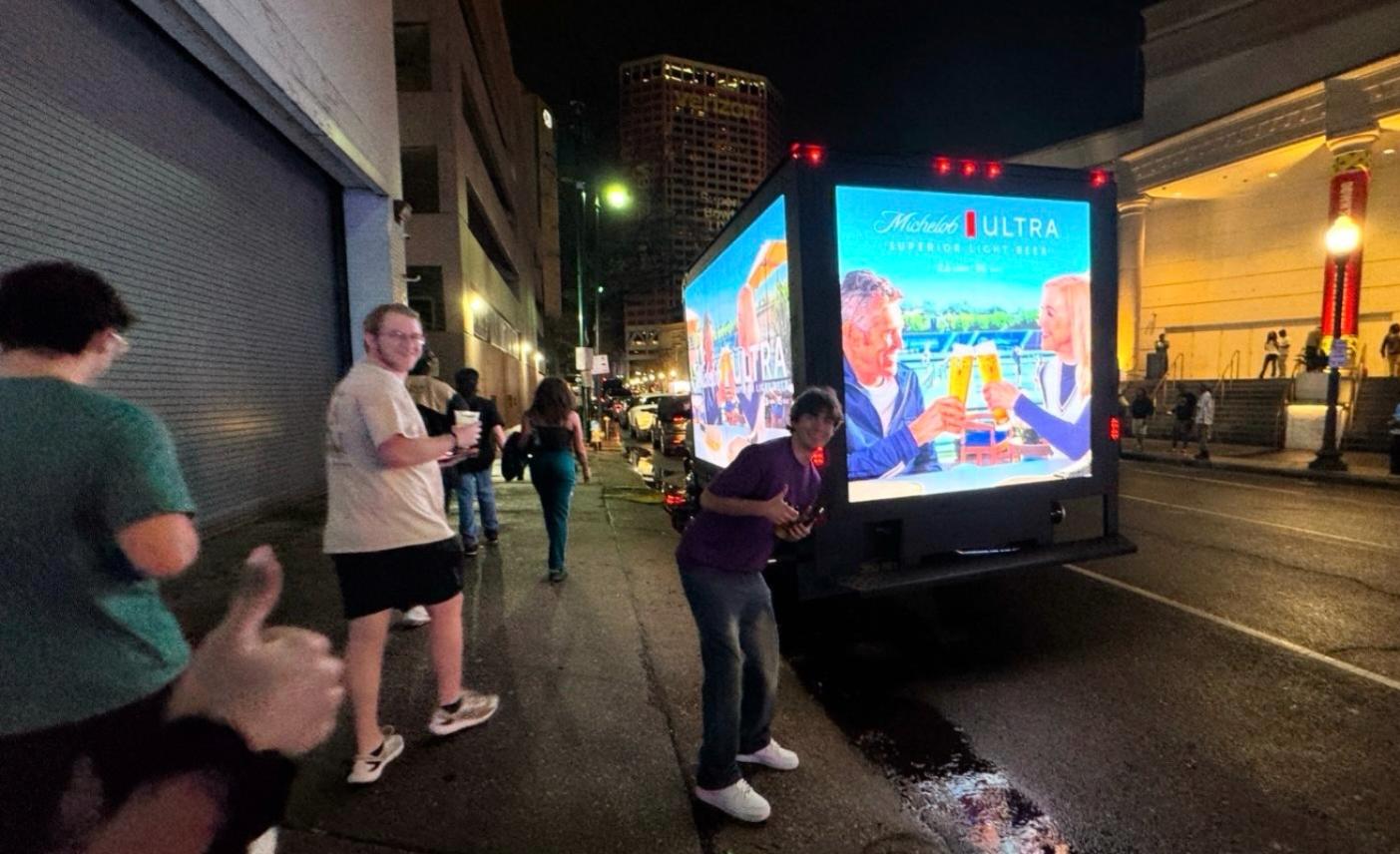 Superbowl Mobile LED Advertising in Atlanta